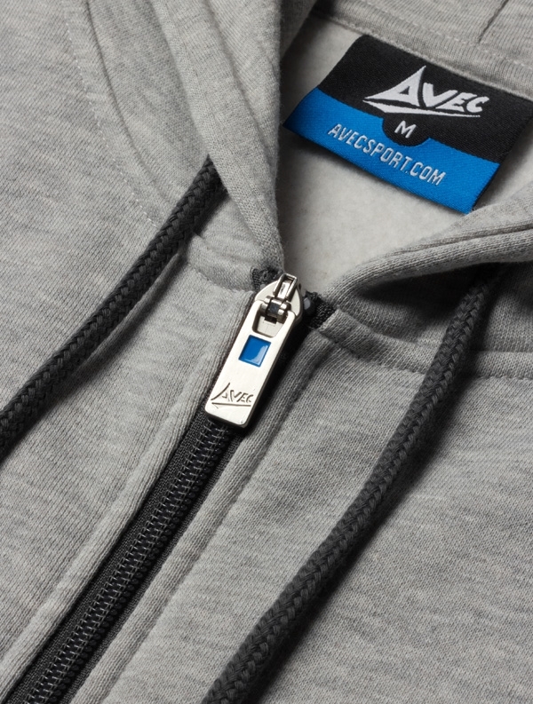 picture of elite full zip hoodie - grey marl