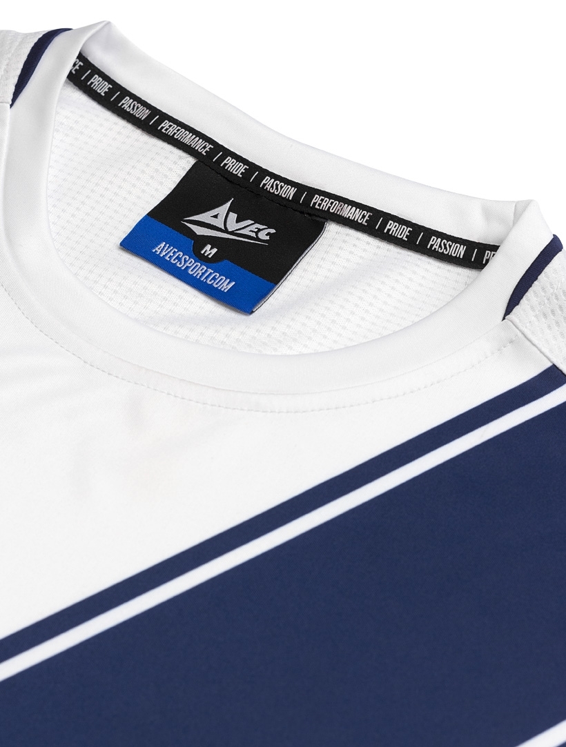picture of s/s fusion sash jersey - white/navy