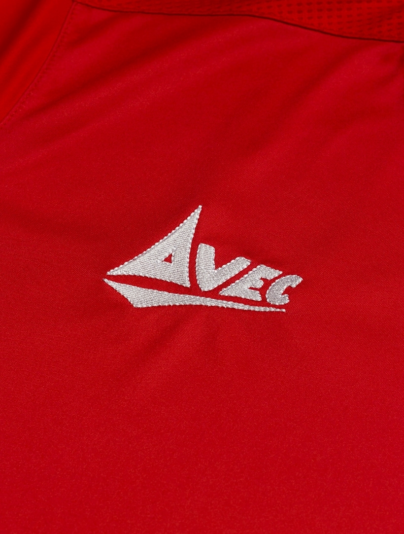 picture of s/s fusion sash jersey - red/white