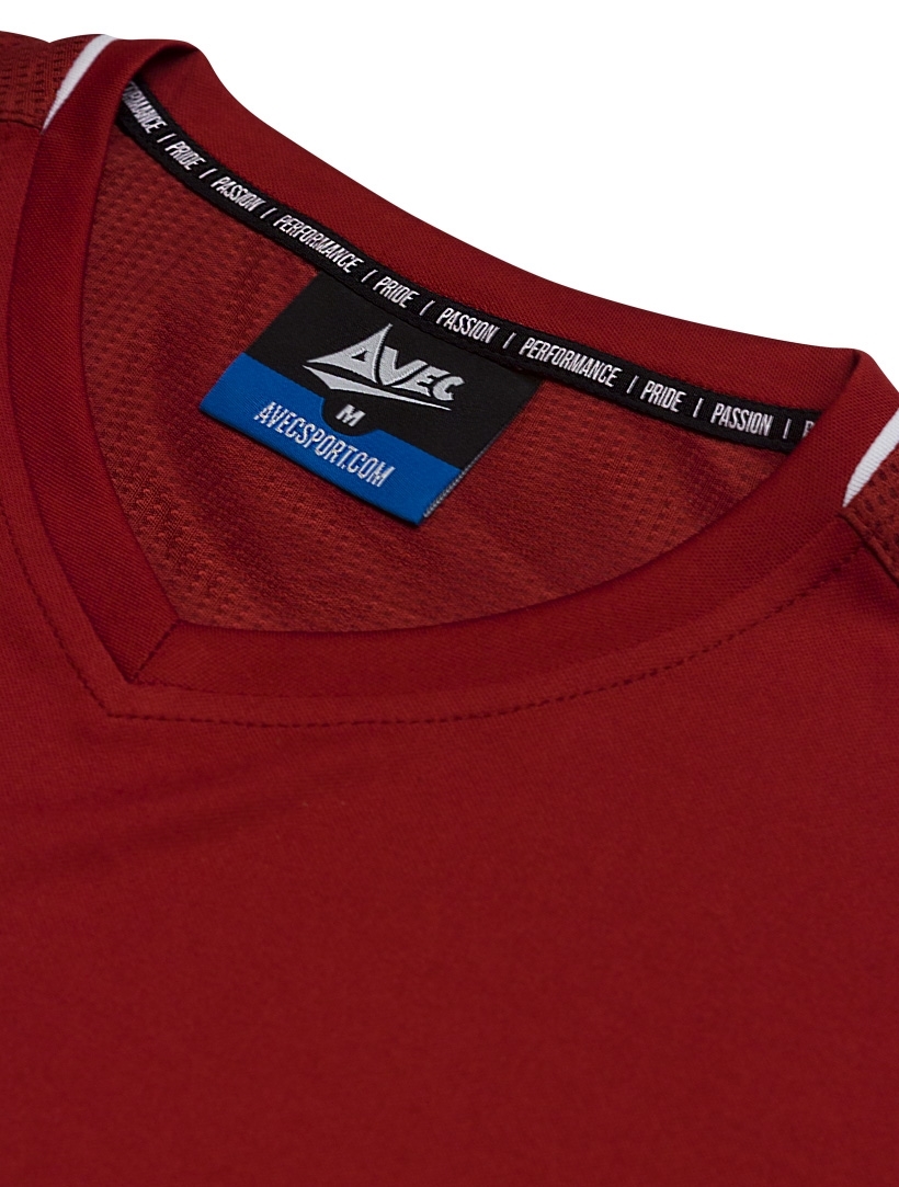 picture of s/s fusion core jersey - claret