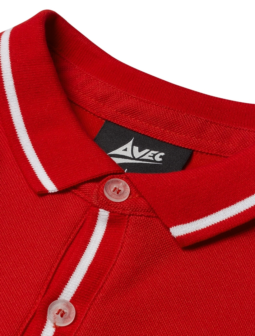 picture of elite pique polo - red
