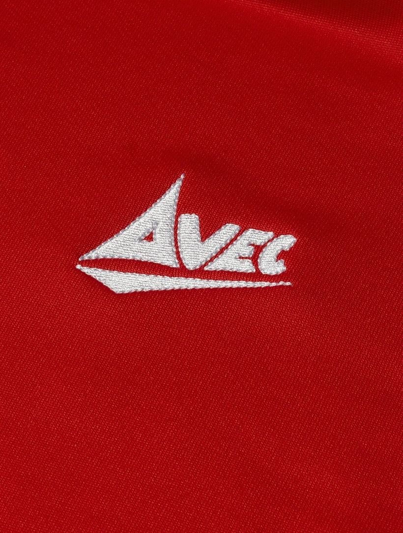 picture of elite 1/2 zip poly jkt - red