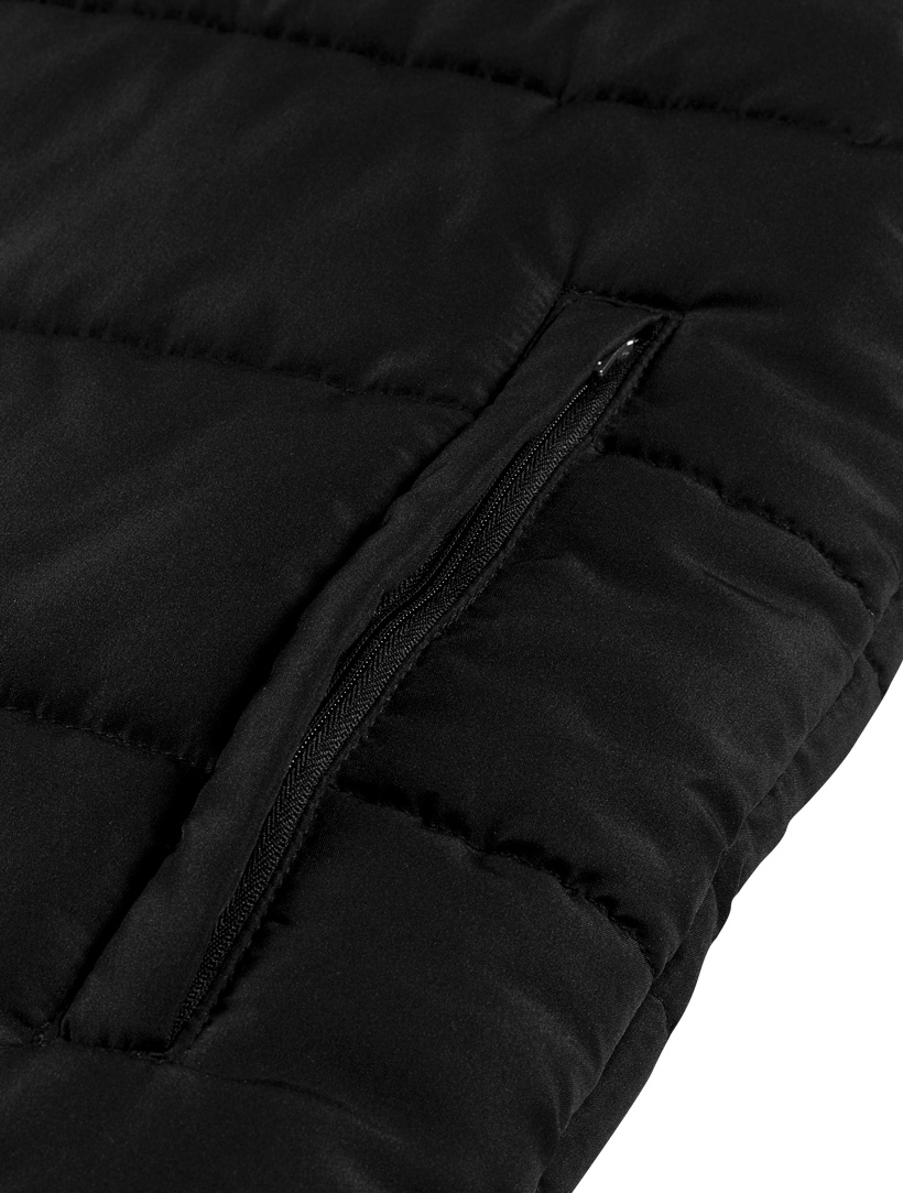 picture of elite + padded bench jacket - black