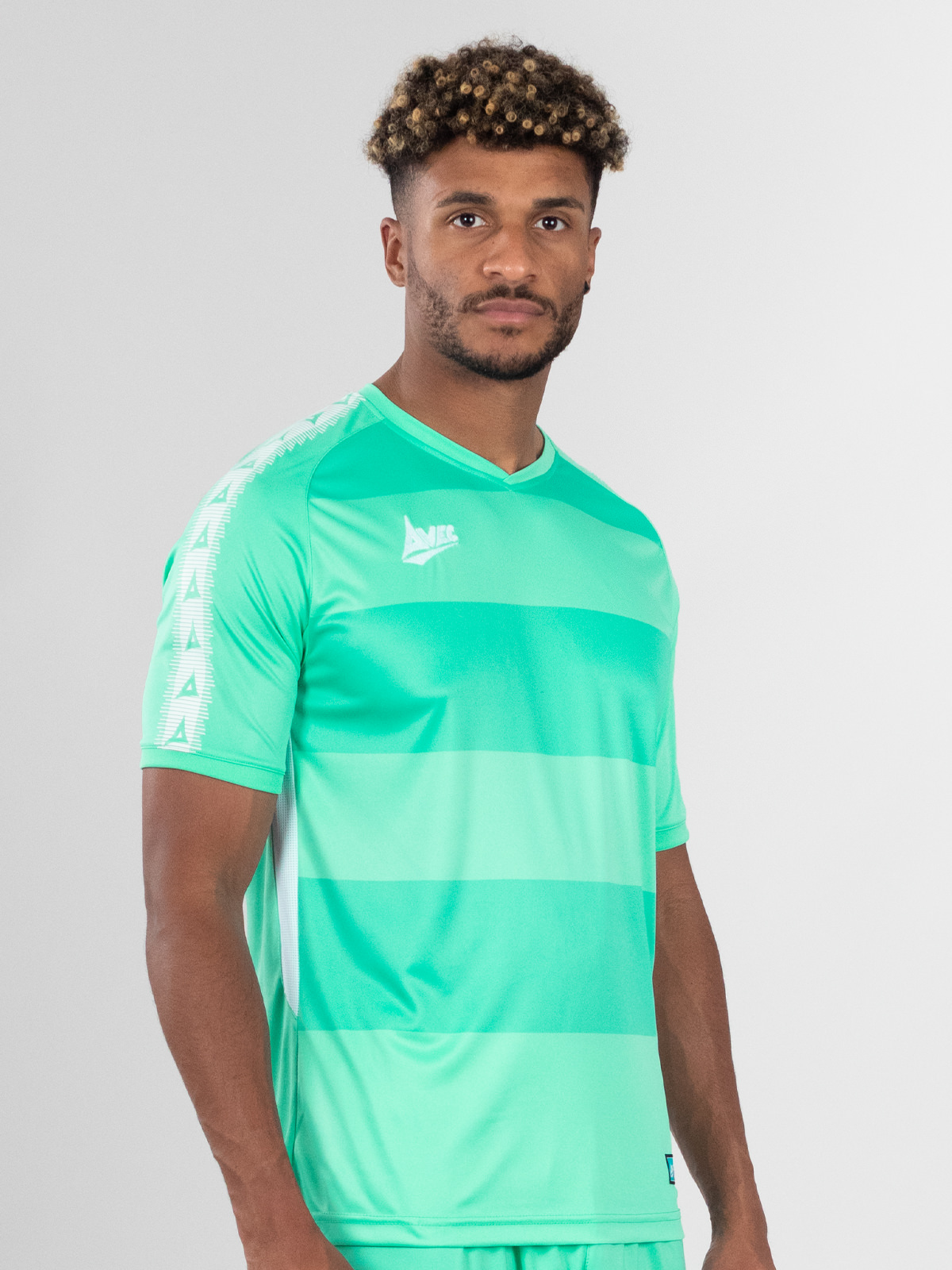 picture of retro fade jersey - turquoise