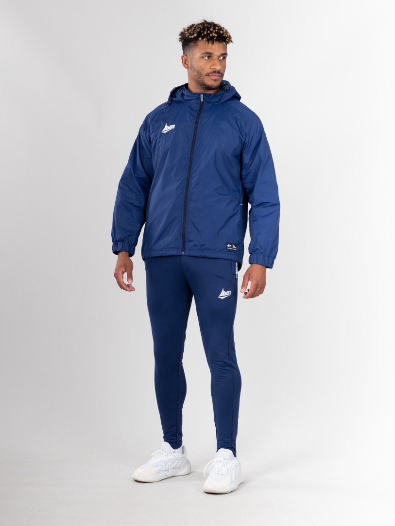 Classic Elite+ Navy Football Rain Jacket Avec Sport
