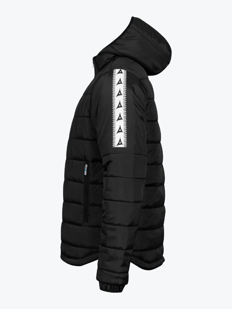 Evolve Black Padded Football Jacket Avec Sport