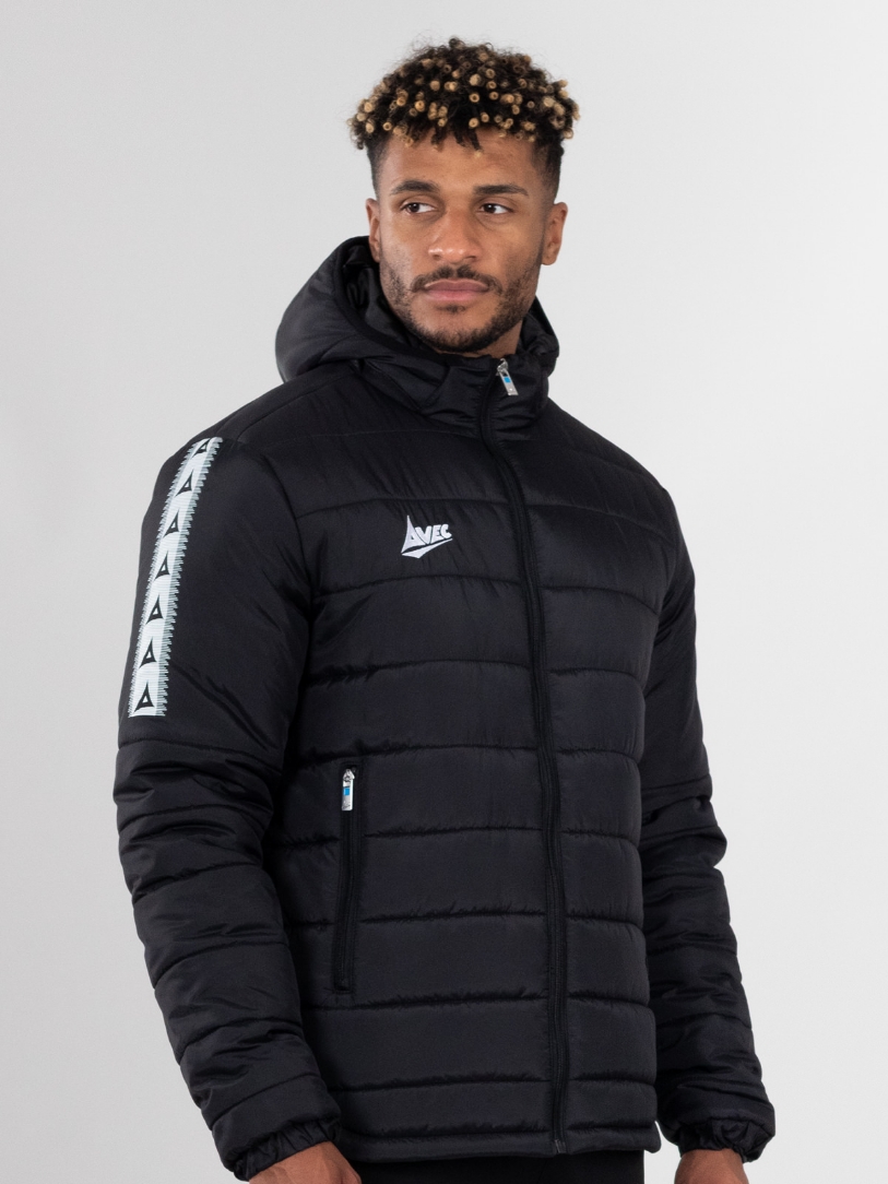 Evolve Black Padded Football Jacket Avec Sport
