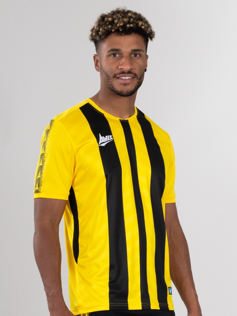 Black & Yellow Stripe Jersey Team ID Jersey Avec Sport