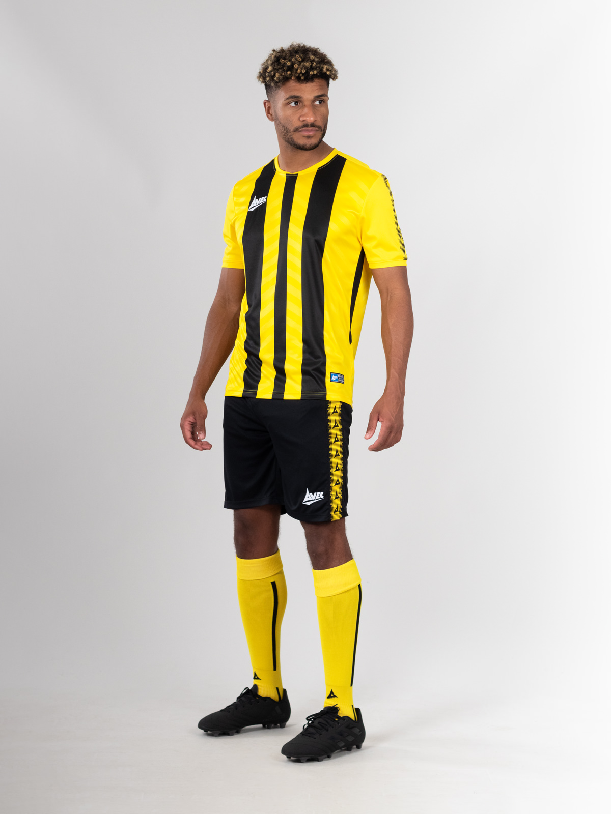 picture of team id pro stripe jersey - yellow/black