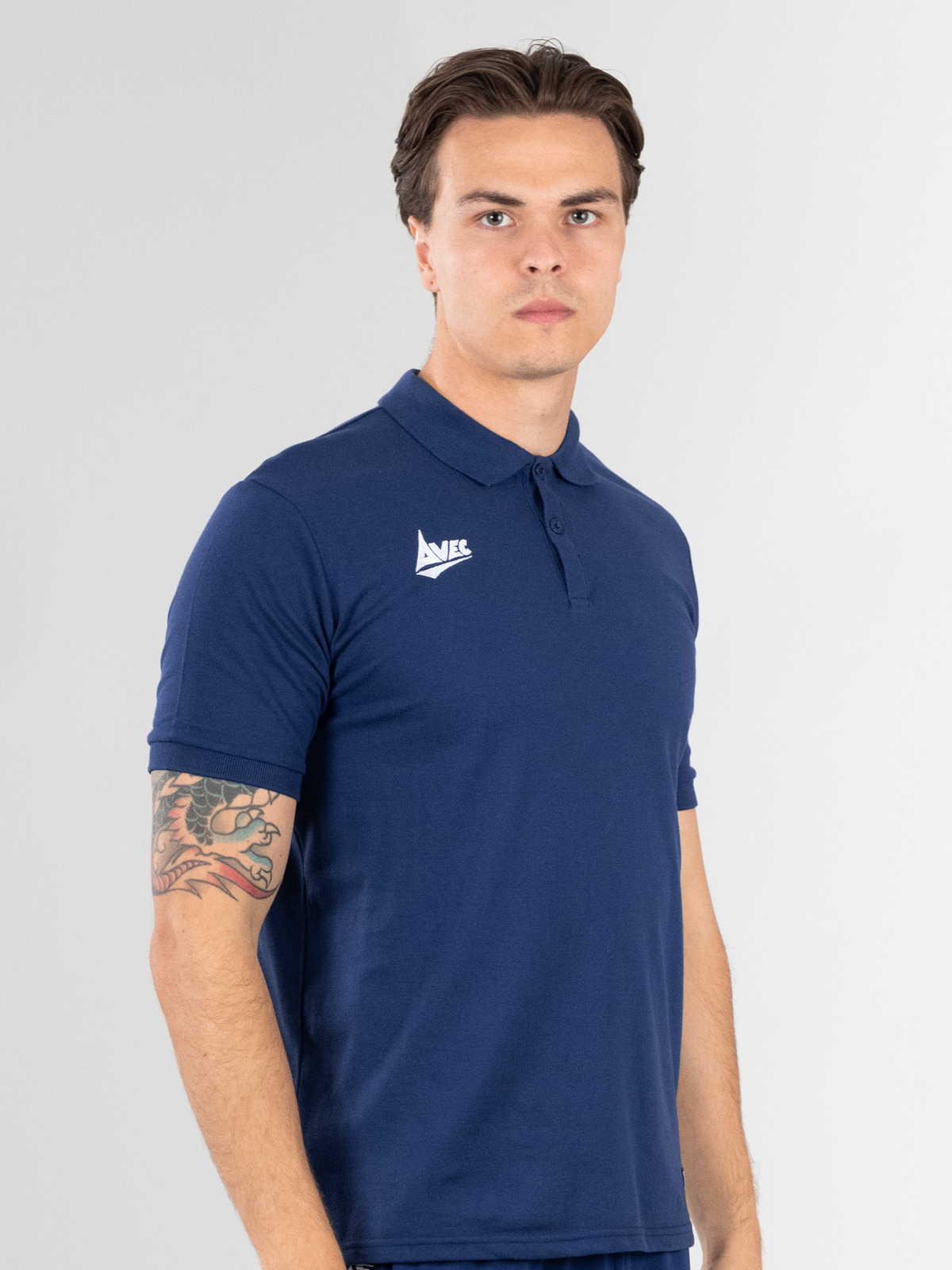 picture of focus pique polo - navy