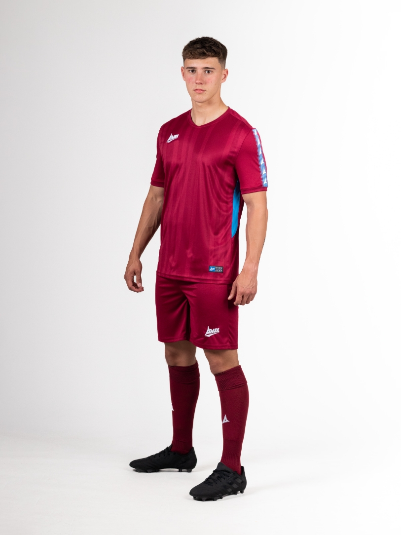 Classic Claret Team Sock Knee High Football Socks Avec Sport