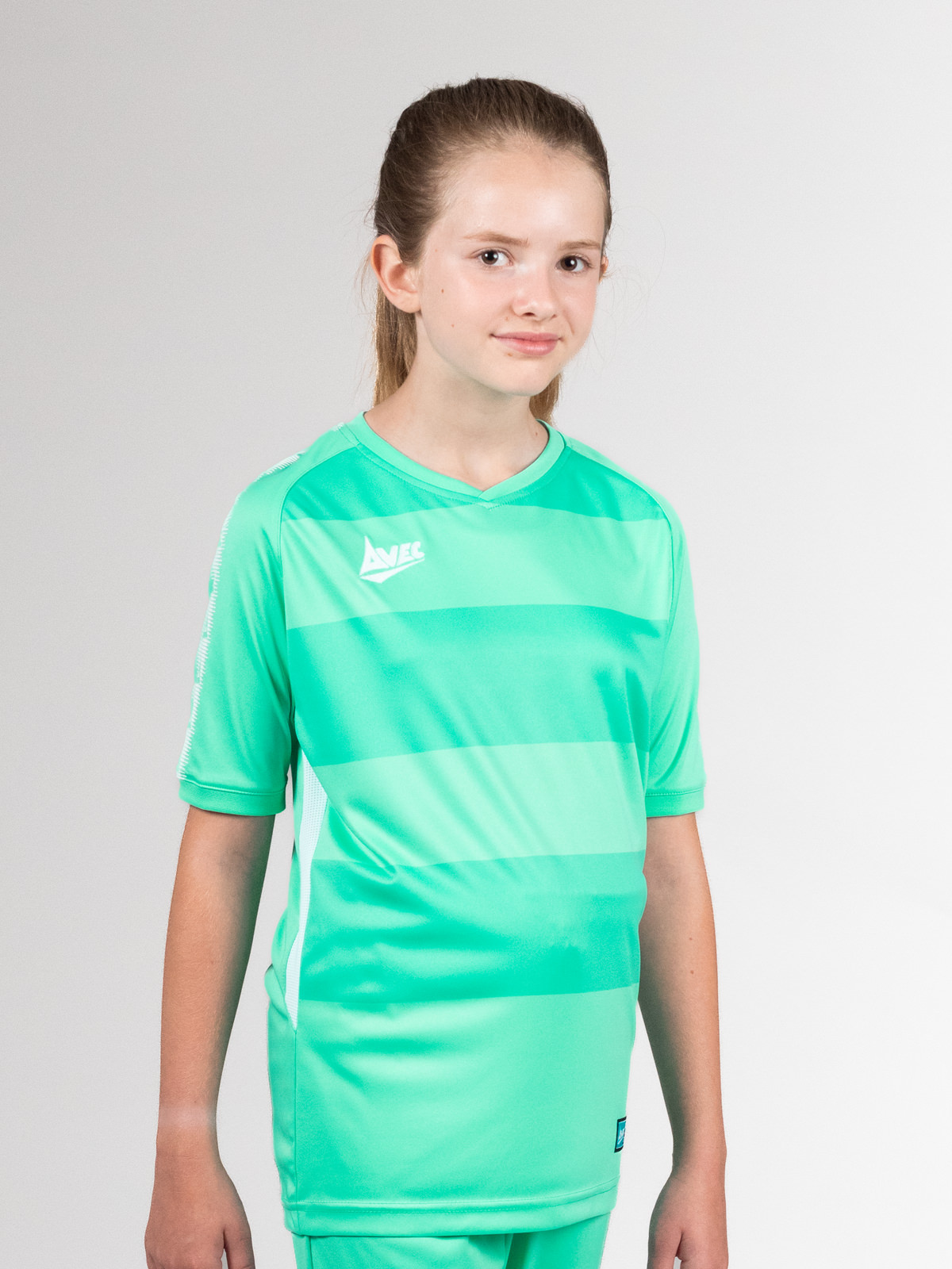 picture of retro fade jersey - turquoise