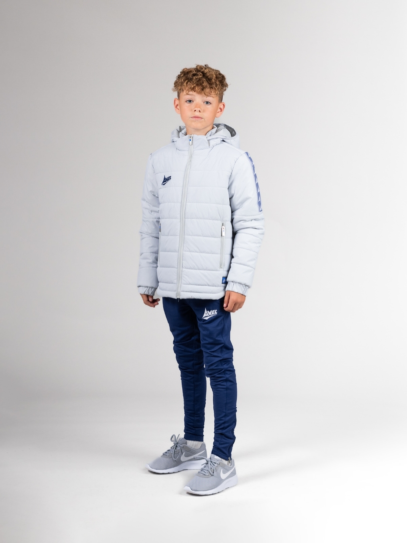 Evolve Grey Padded Football Jacket Avec Sport