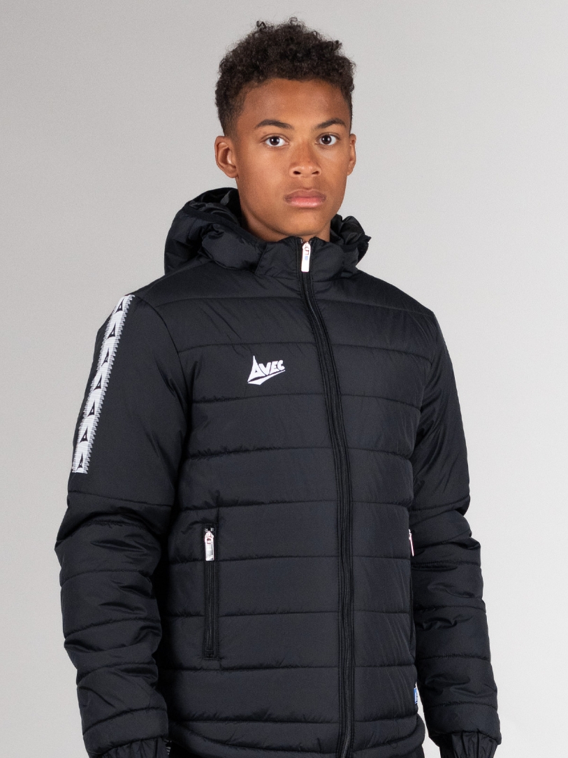 Evolve Black Padded Football Jacket Avec Sport