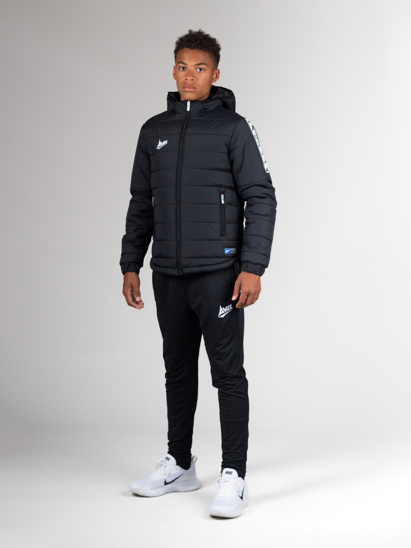 Evolve Black Padded Football Jacket Avec Sport