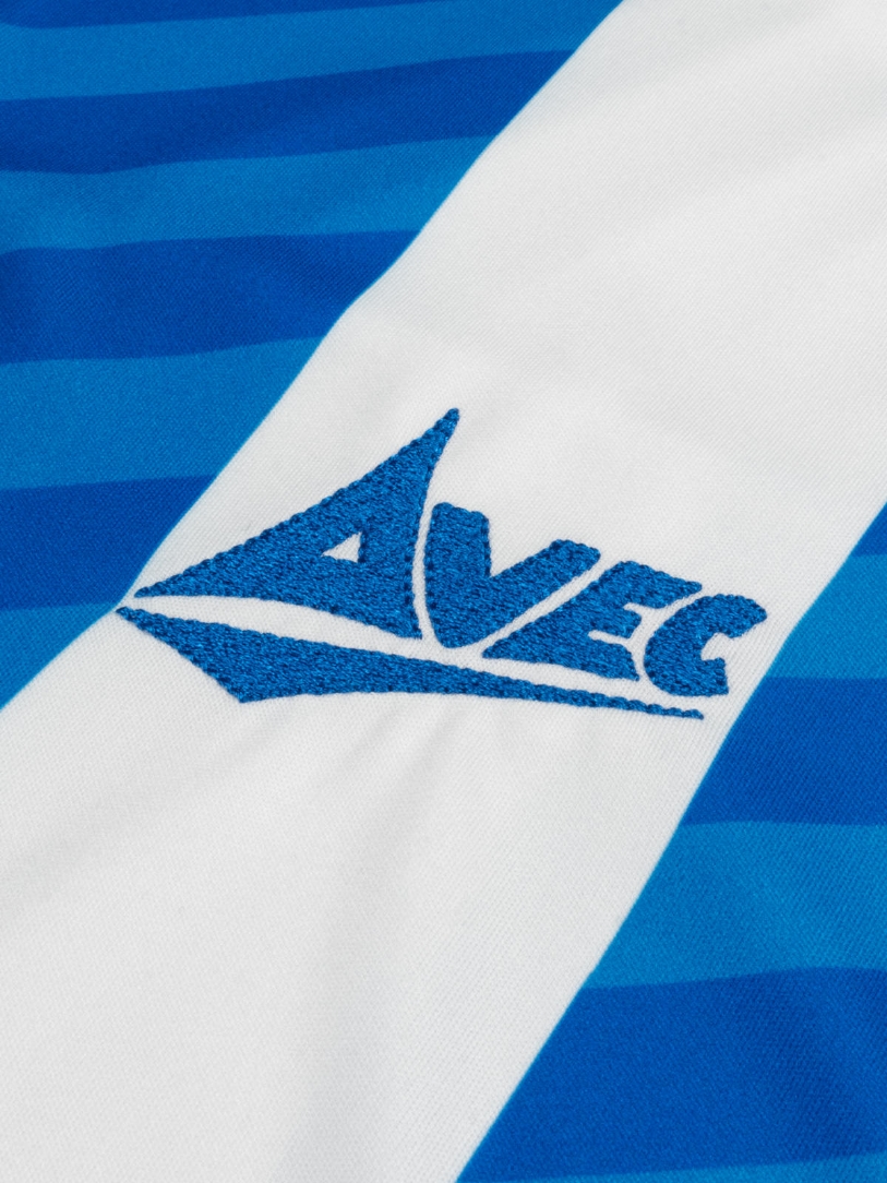 Blue & White Stripe Jersey Team Jerseys Avec Sport