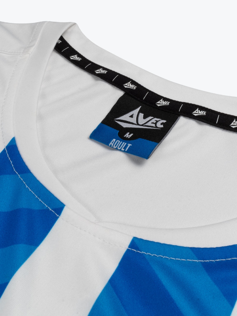 Blue & White Stripe Jersey Team Jerseys Avec Sport