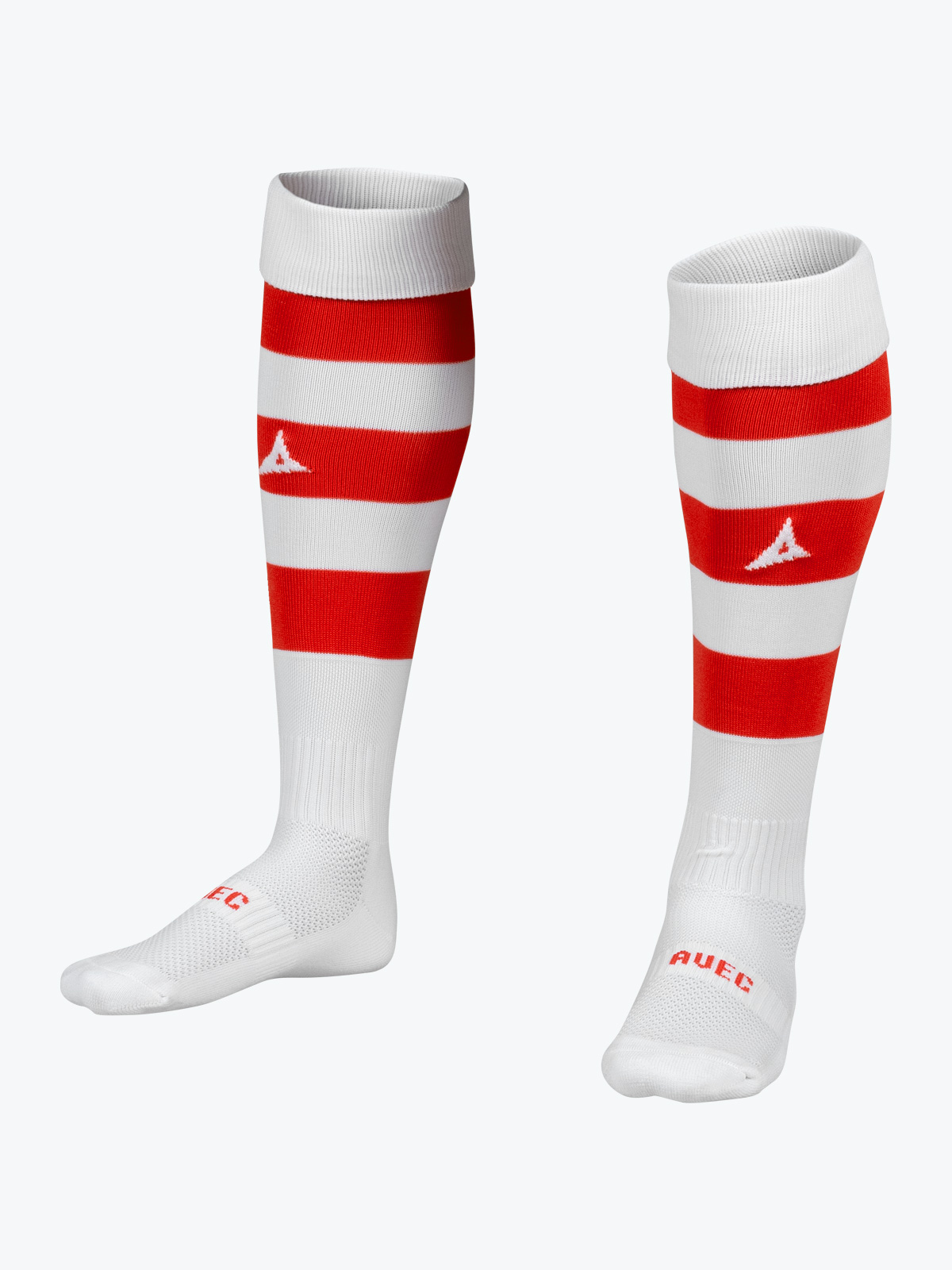 picture of pro hoop sock - red/white