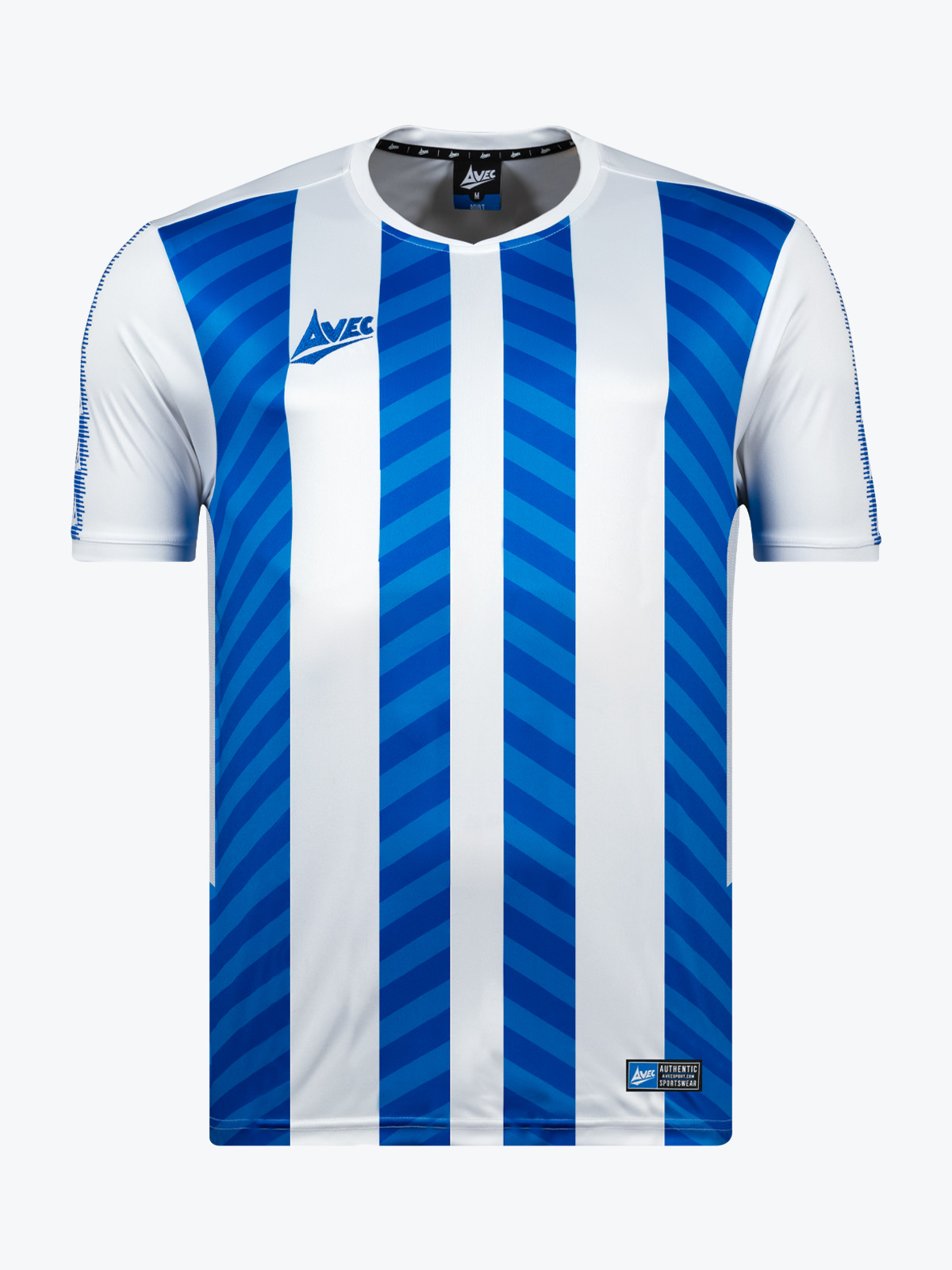 TEAM ID PRO STRIPE JERSEY WHITE ROYAL