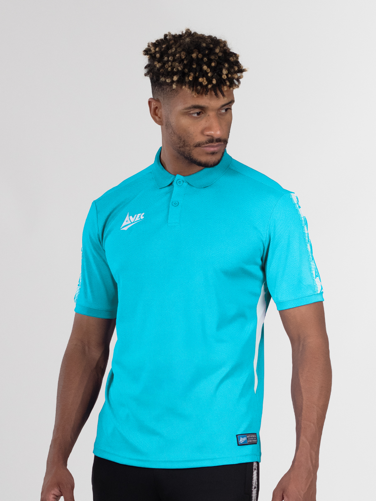 picture of evolve tech polo - hyper blue