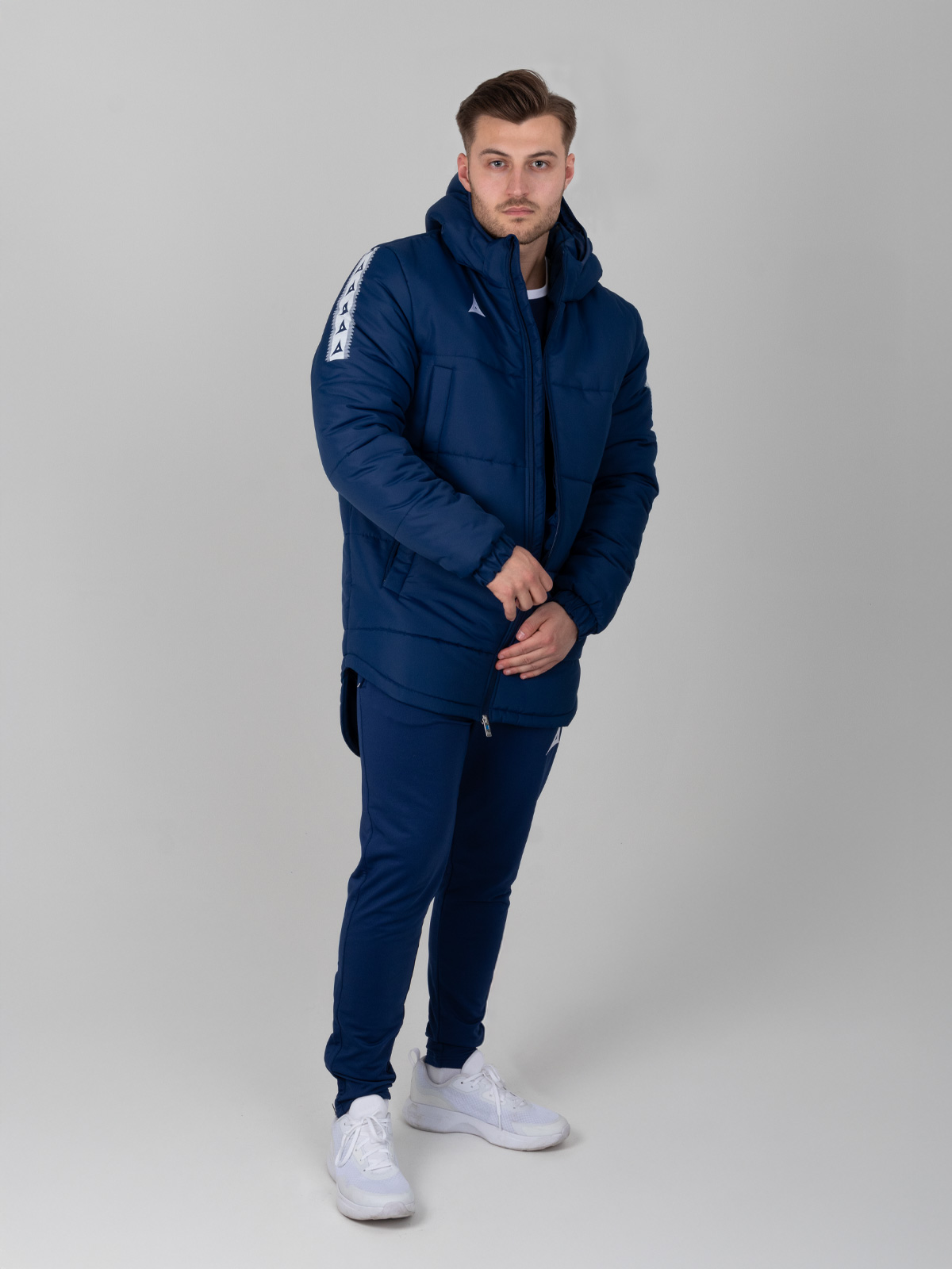 picture of evolve padded bench jacket - navy