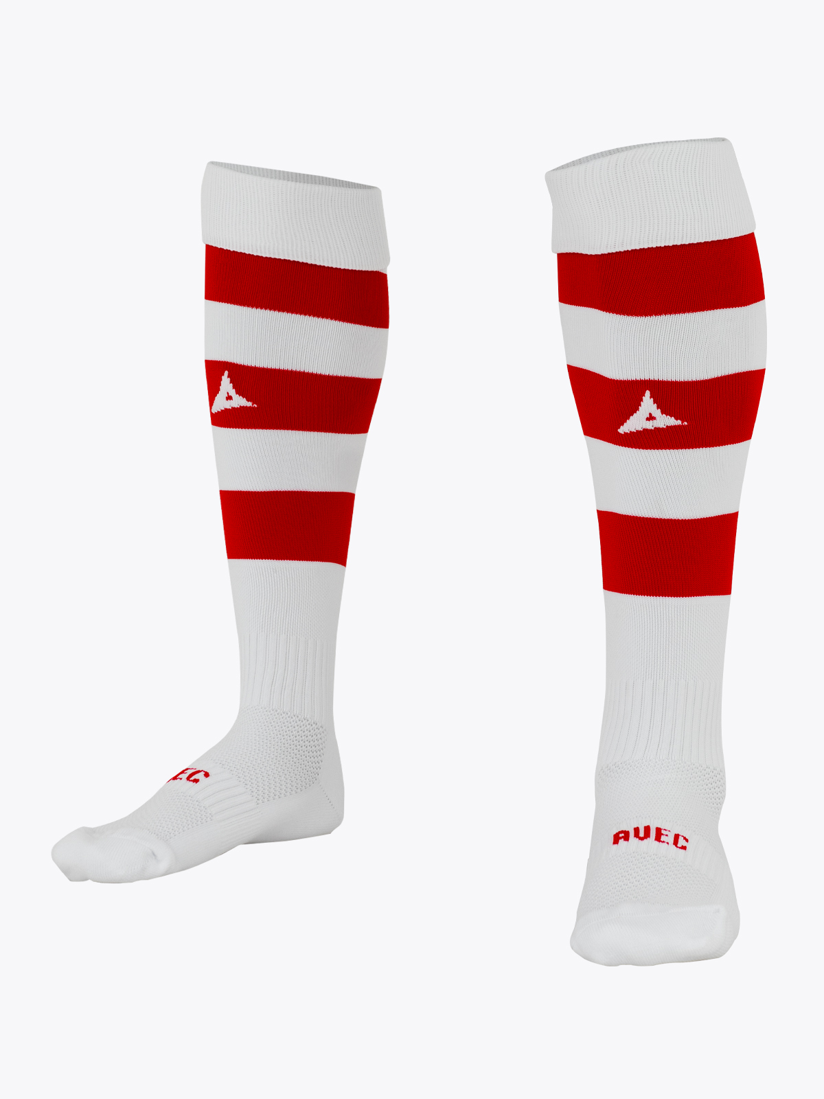 picture of pro hoop sock - red/white