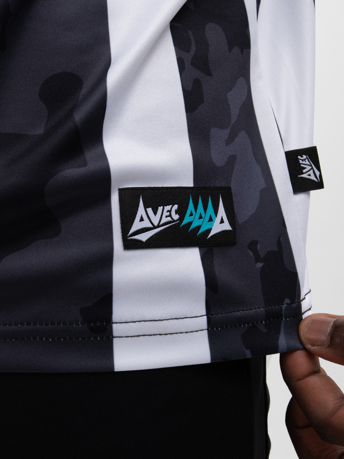 picture of pro intent stripe jersey - black/white