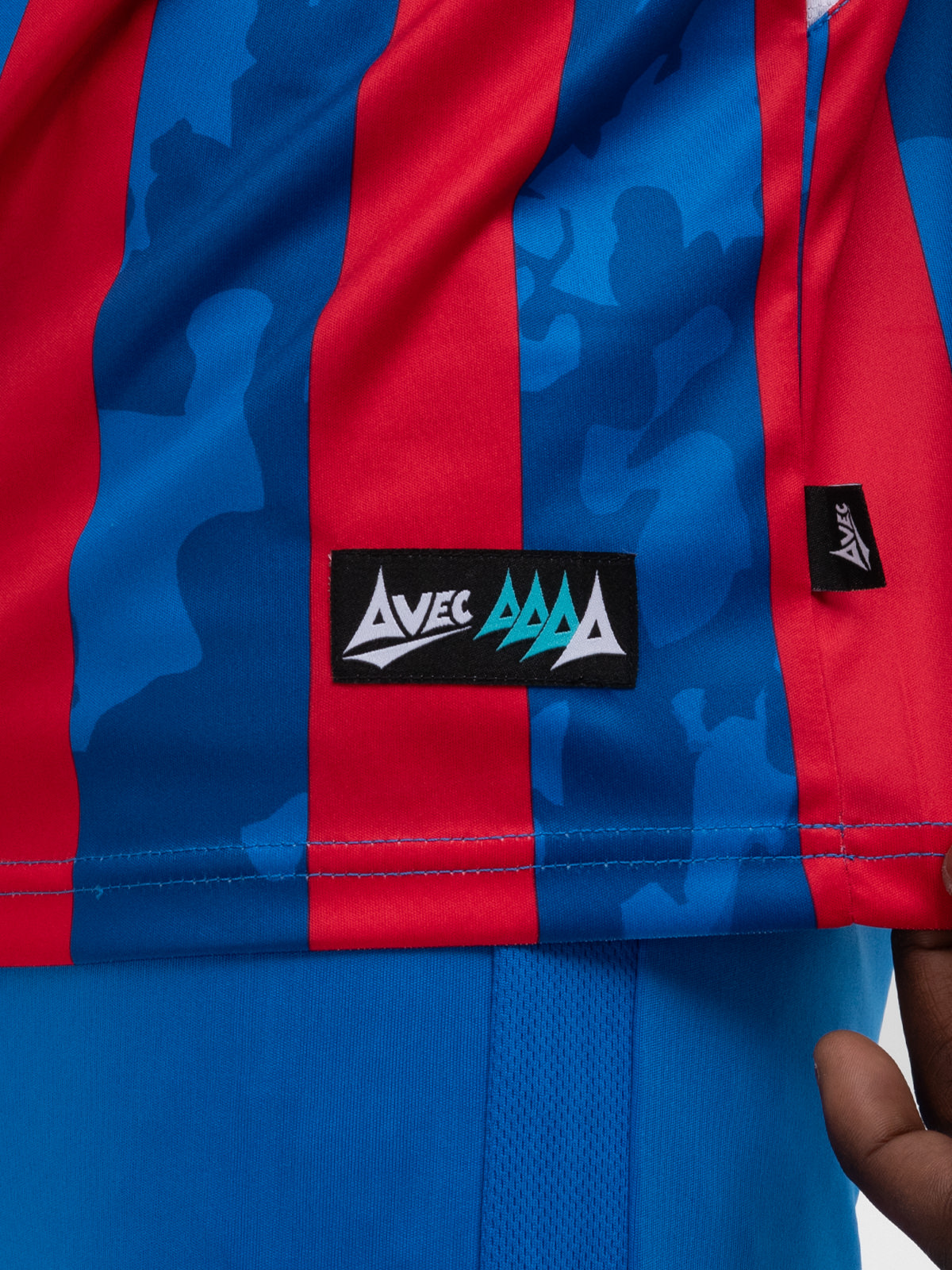 picture of pro intent stripe jersey - royal/red