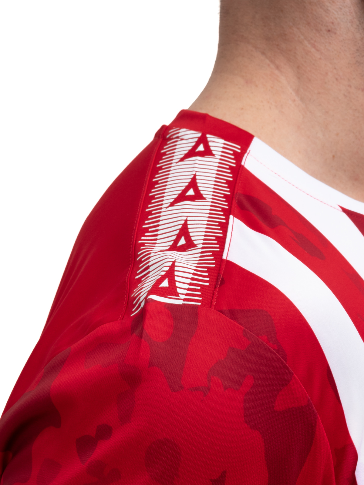 picture of pro intent stripe jersey - red/white