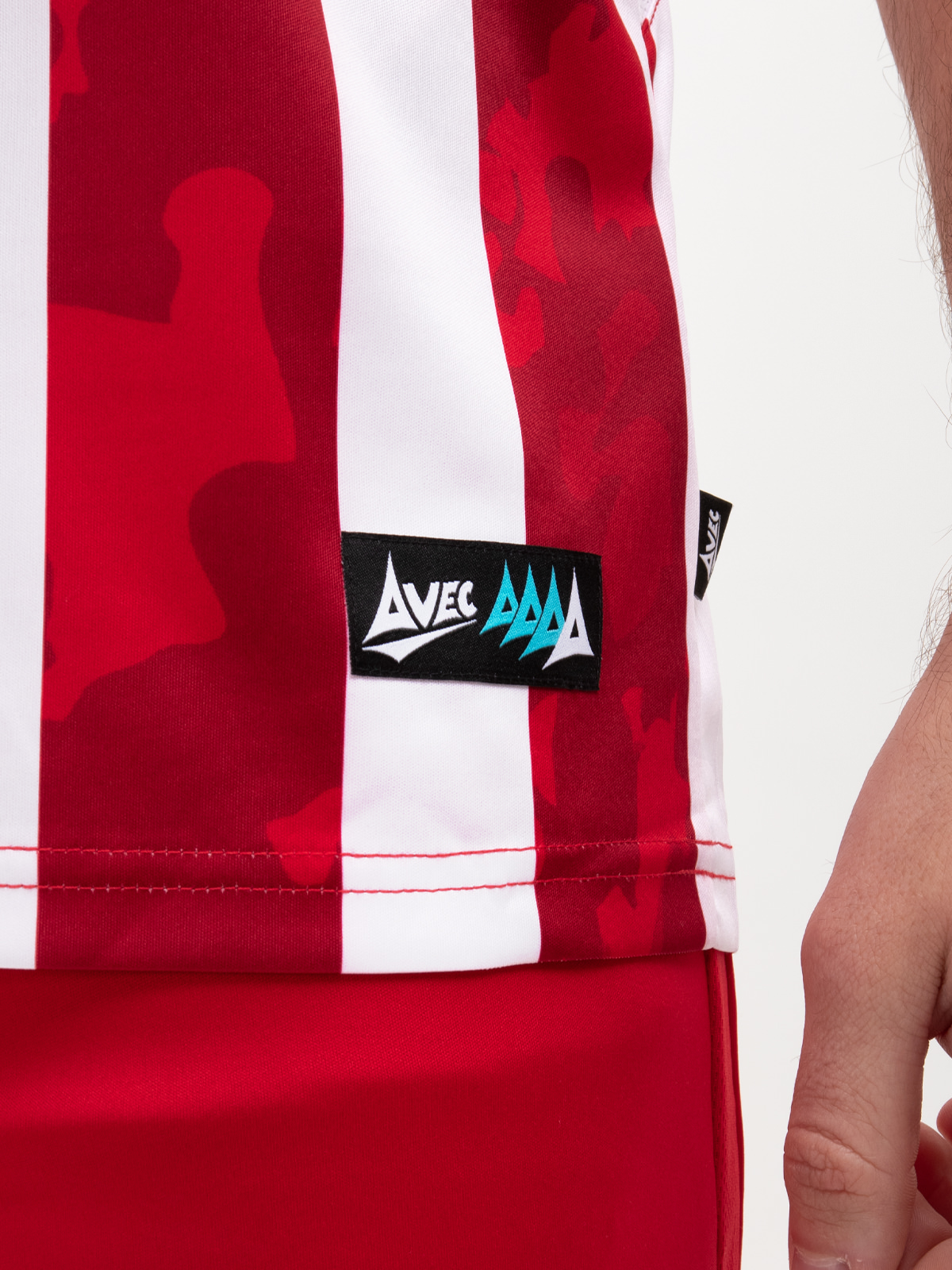 picture of pro intent stripe jersey - red/white