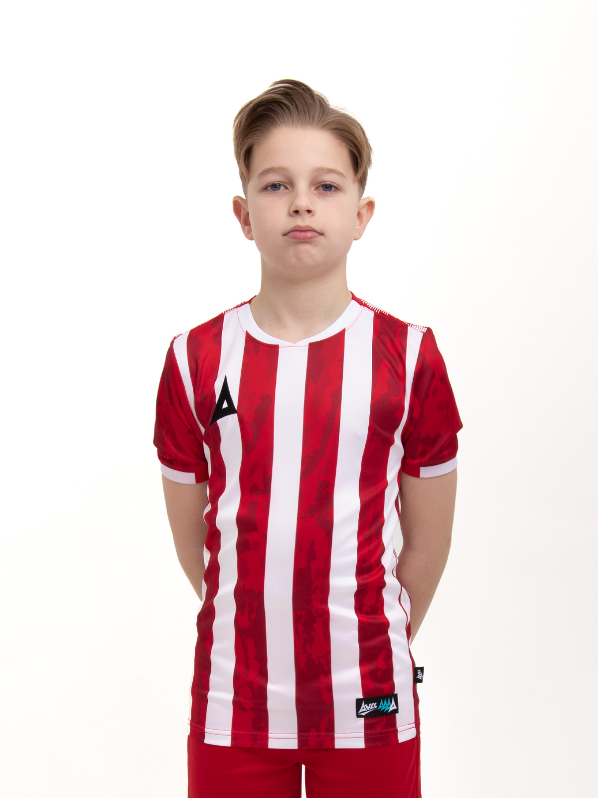 picture of pro intent stripe jersey - red/white