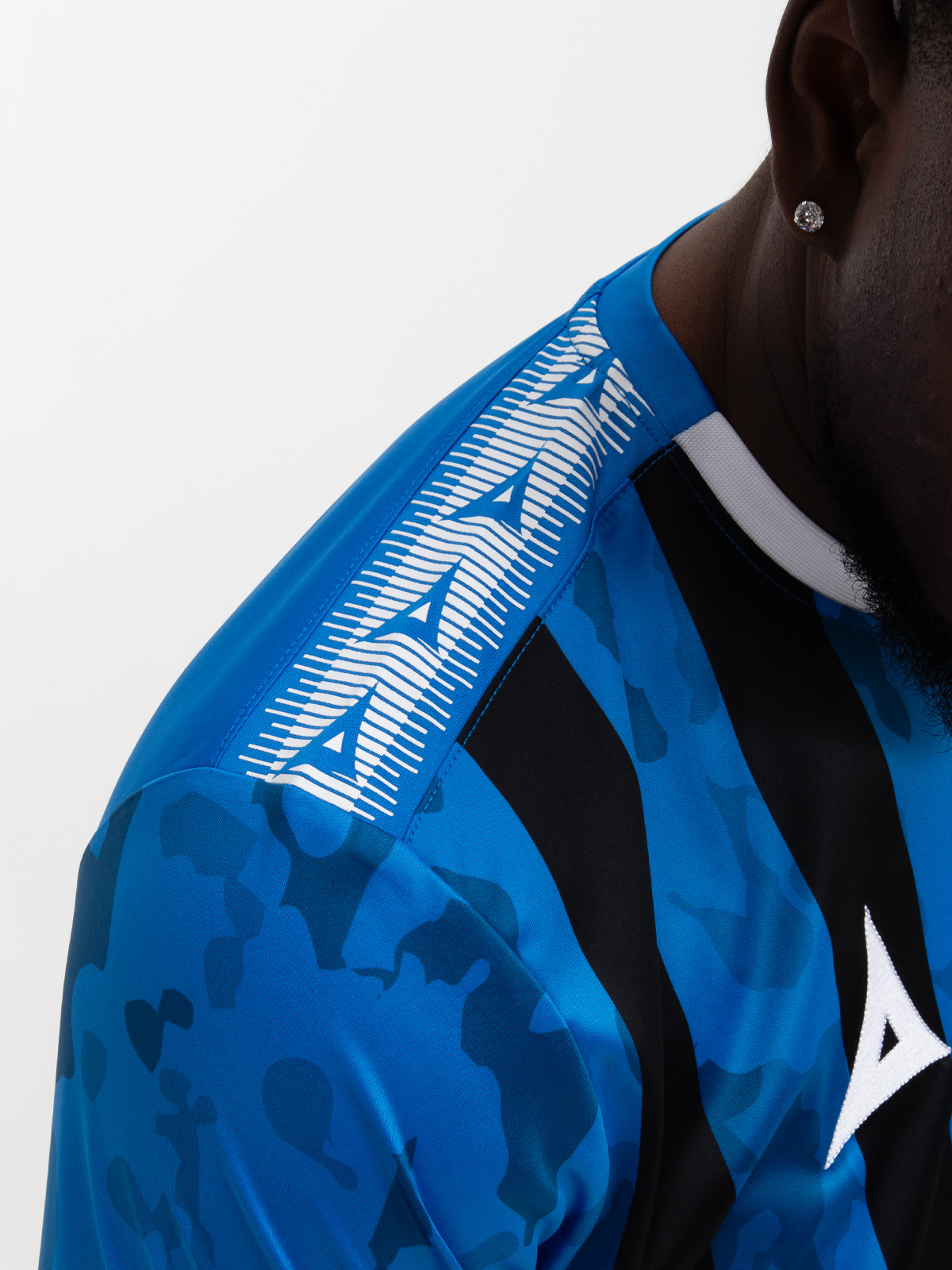 picture of pro intent stripe jersey - royal/black