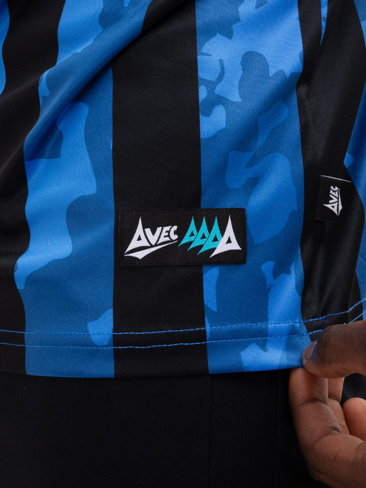 picture of pro intent stripe jersey - royal/black