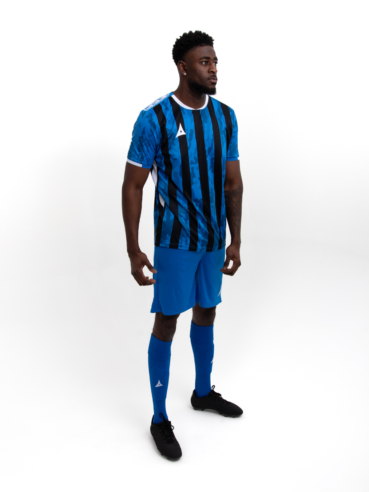 picture of pro intent stripe jersey - royal/black