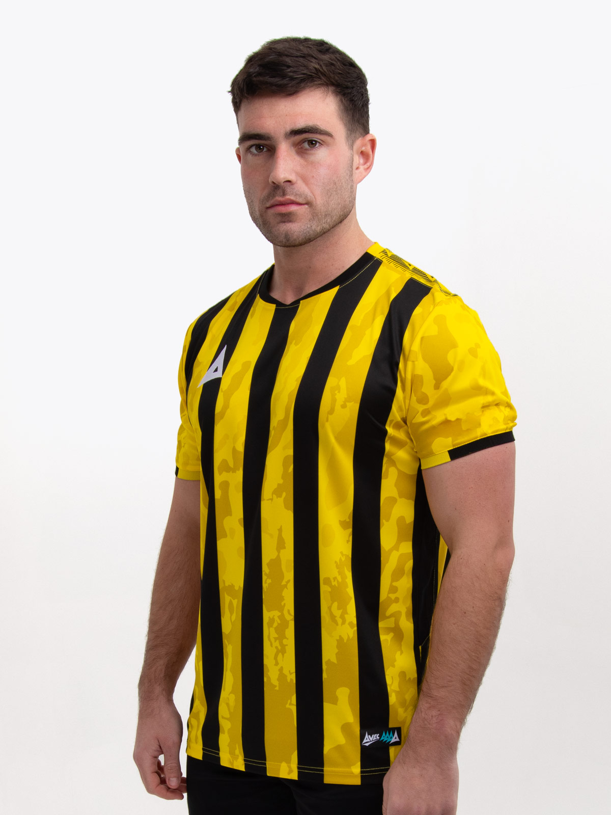 picture of pro intent stripe jersey - yellow/black