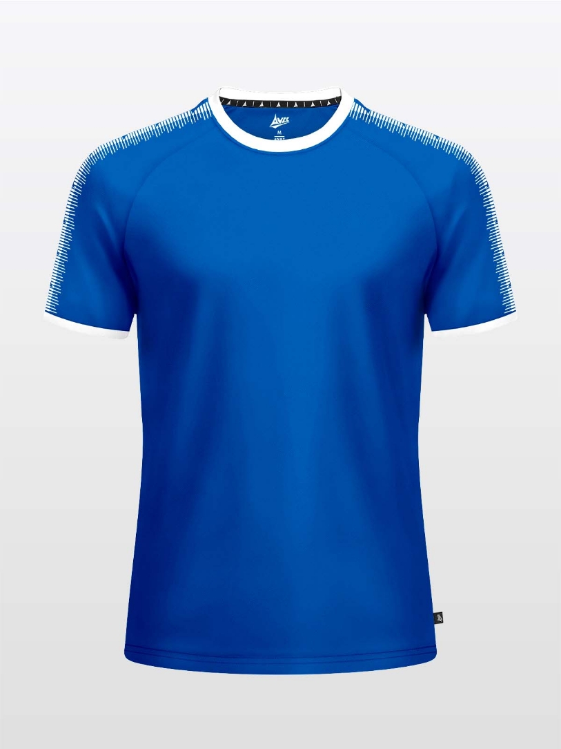 Front View of the Avec Evolve Royal Blue T-Shirt