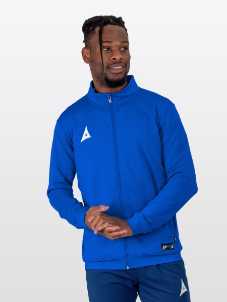 A Male Model wearing the Avec Focus 2 Royal Track Jacket