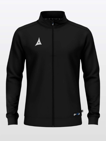 Front View of the Avec Focus 2 Black Track Jacket