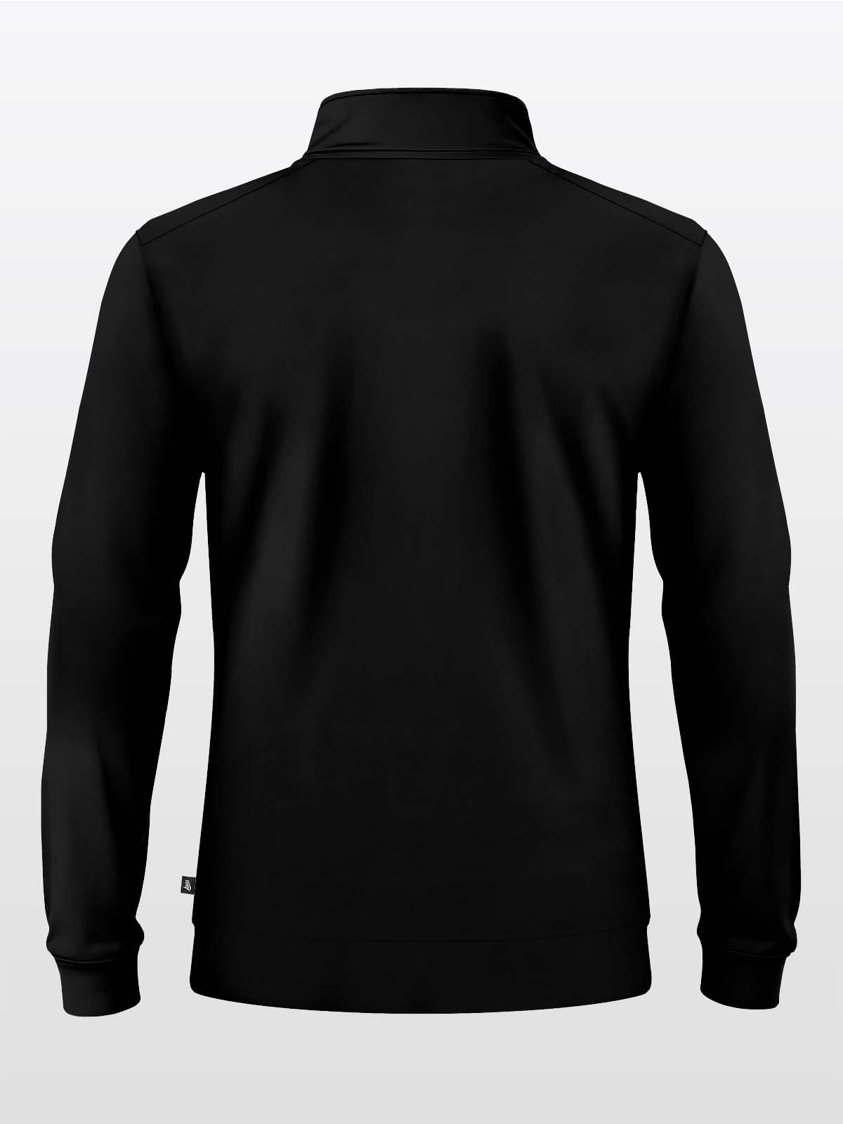 back view of the avec focus 2 black track jacket