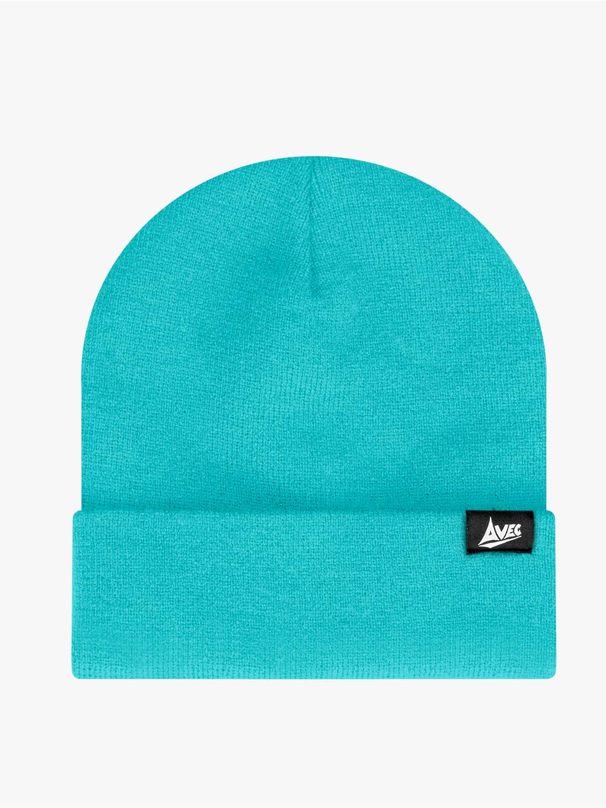 avec hyper blue beanie hat - front view