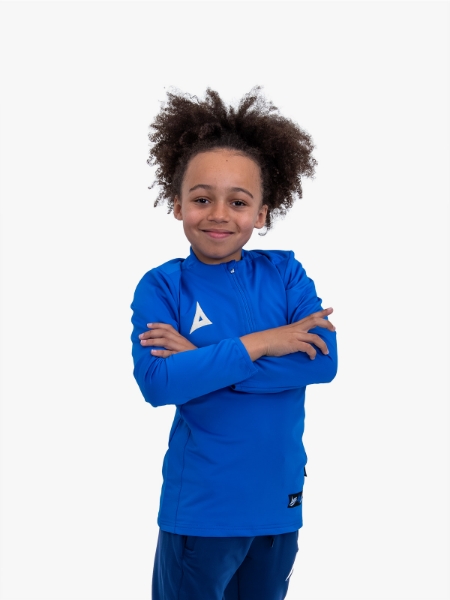 Avec Focus 2 Royal Tech Overlay worn by junior model – close shot