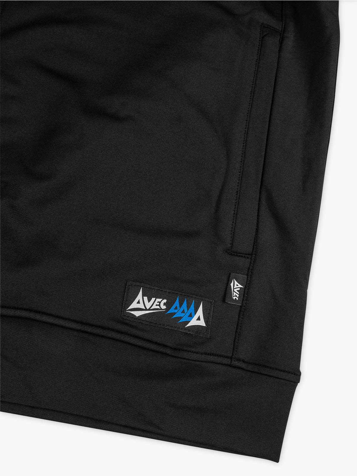 avec focus 2 black track jacket – authentic sportswear id label