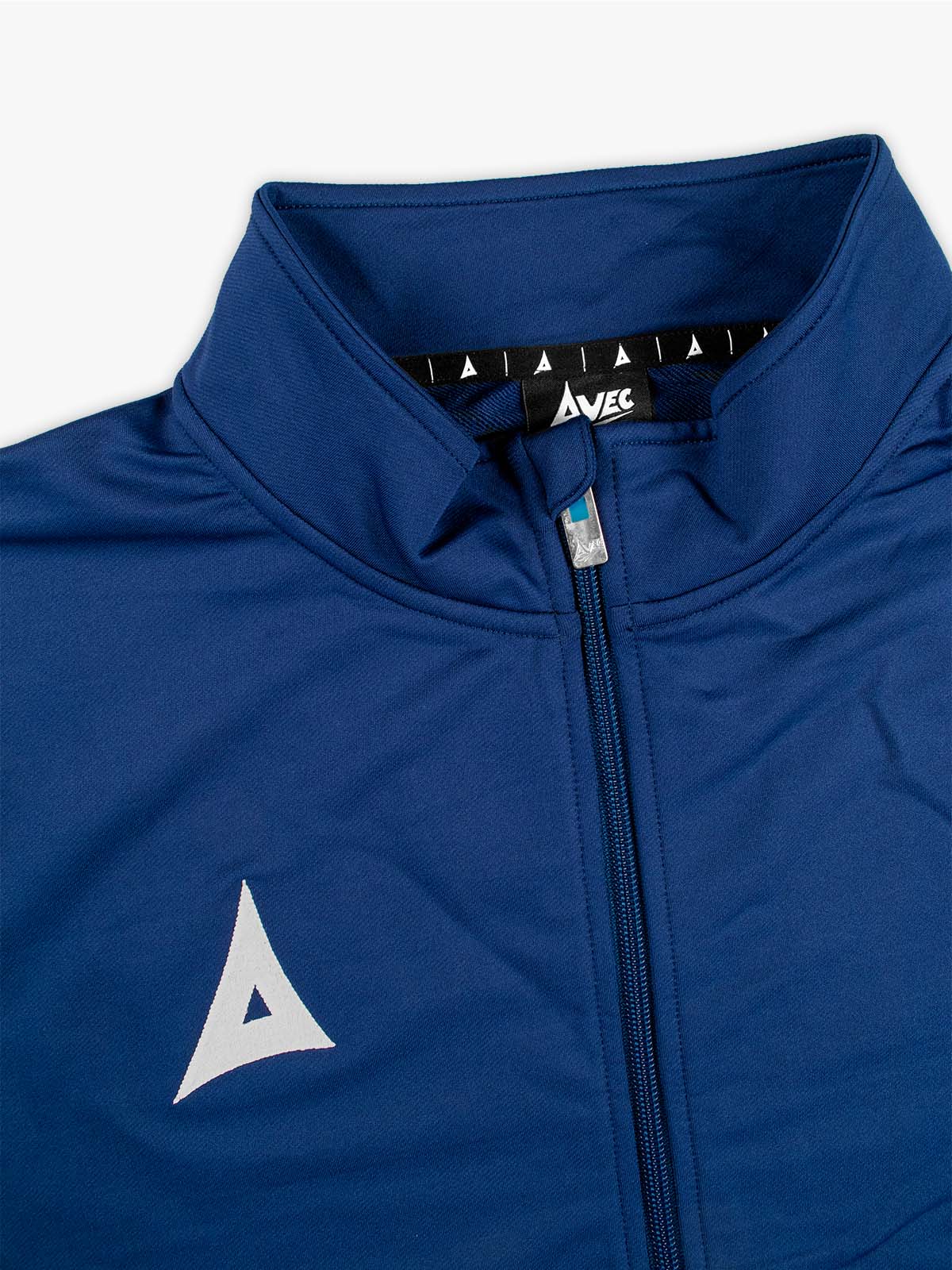 avec focus 2 navy blue track jacket – collar