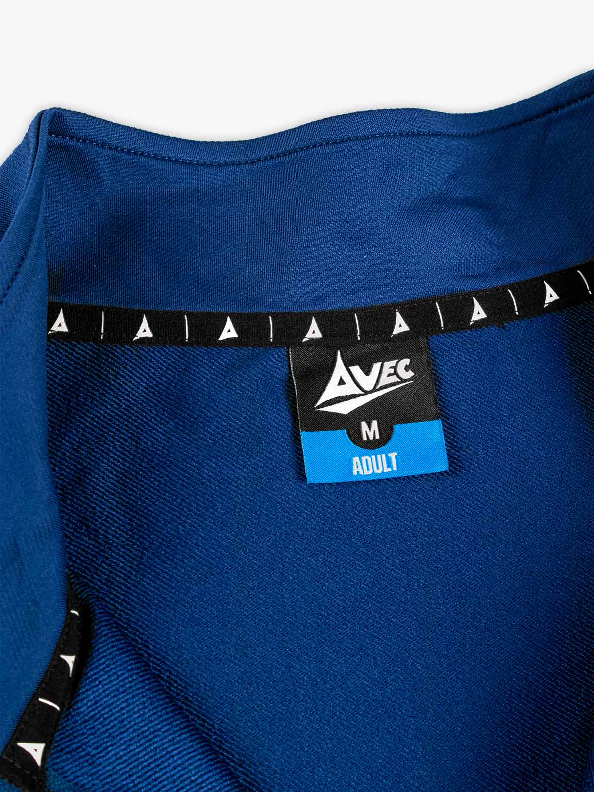 avec focus 2 navy blue track jacket – inner collar