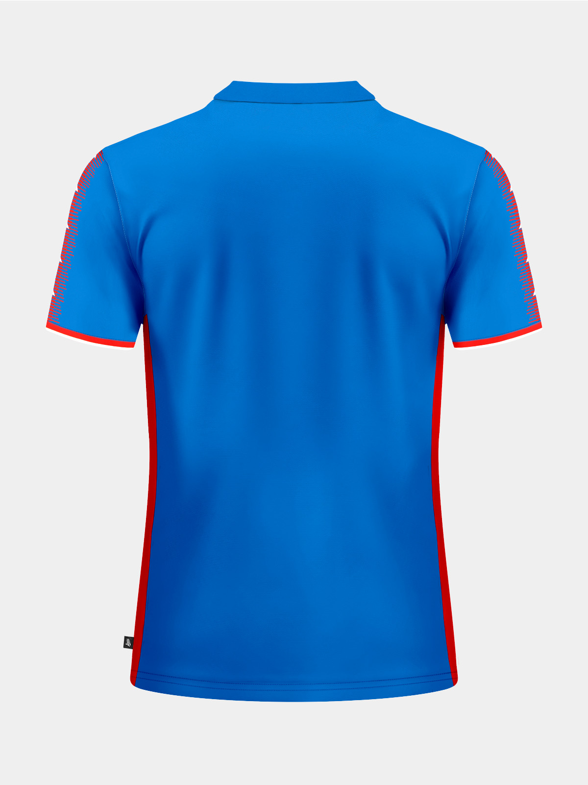 sq pro jersey royal blue with red trim back view