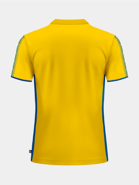 SQ Pro Jersey Yellow with Royal Blue Trim back view