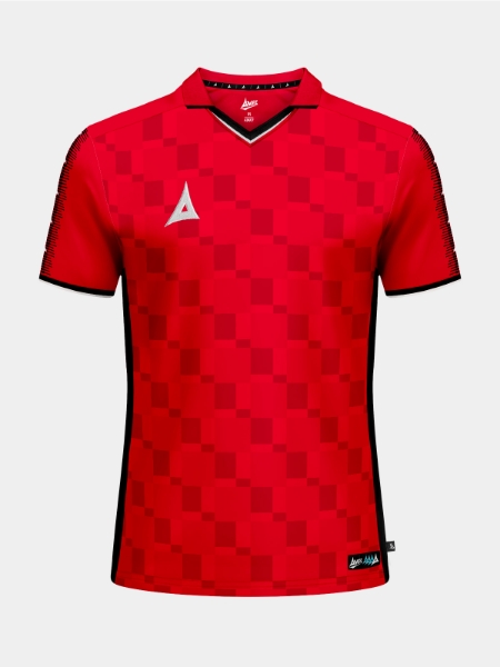 SQ Pro Jersey Red with Black Trim front view