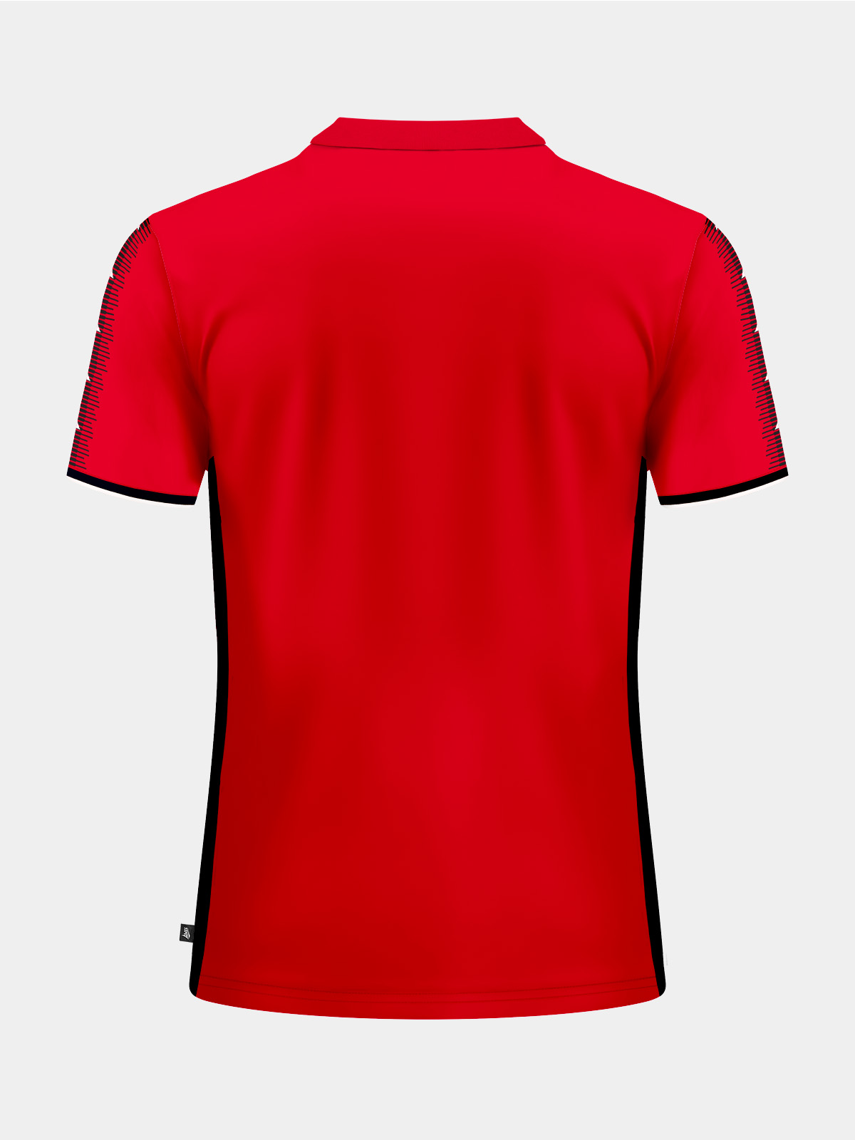 sq pro jersey red with black trim back view