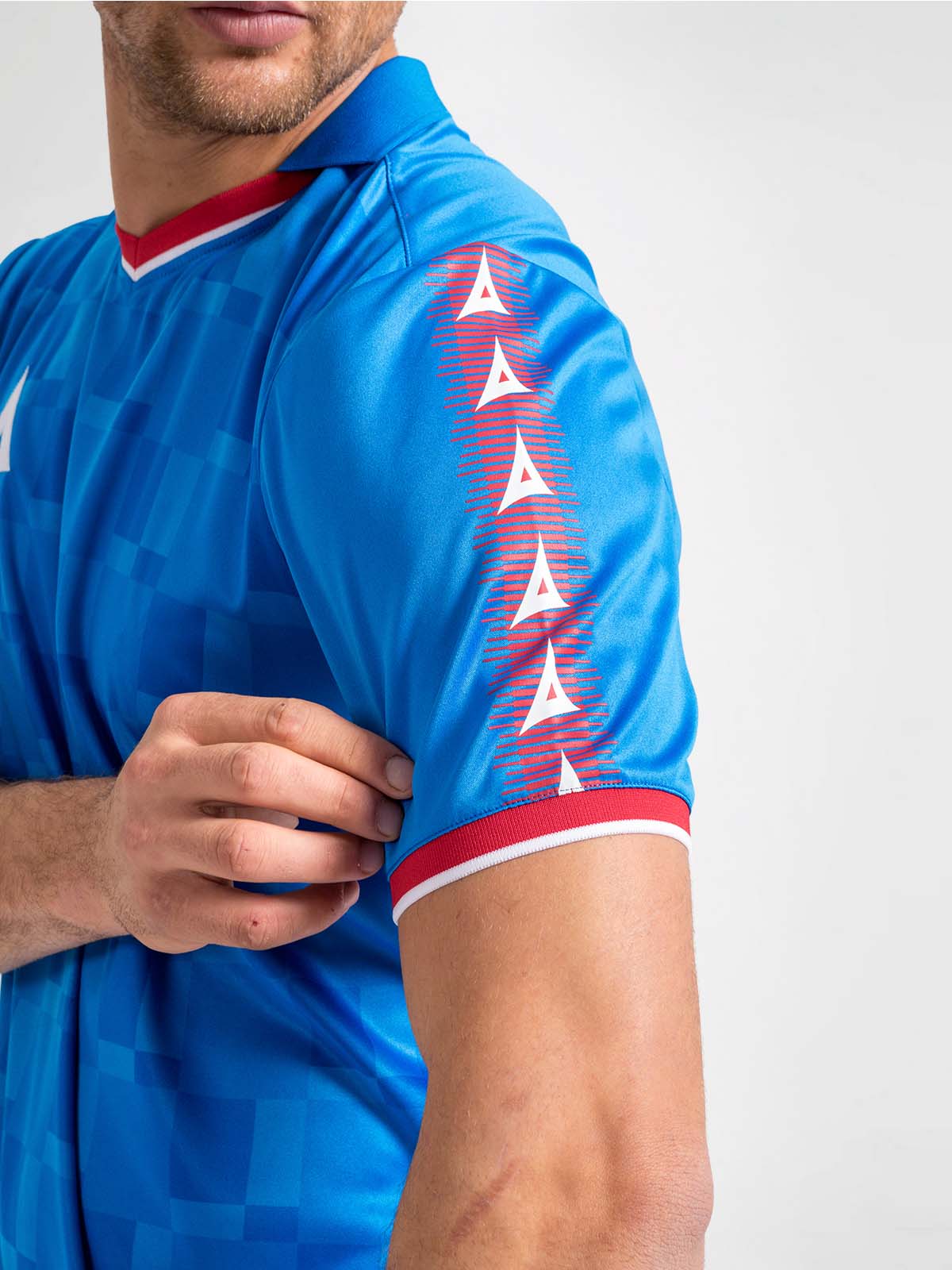 picture of sq pro jersey - royal/red