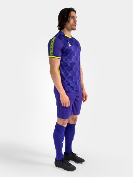 Picture of SQ PRO JERSEY - PURPLE/NEON YELLOW